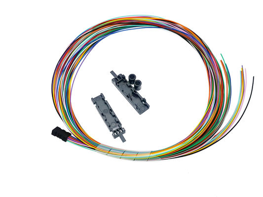 Ribbon Fiber Optic Breakout 4 6 12 Core Fan Out Kit 0.9mm Buffer Tube 2 Mts 6 Feet