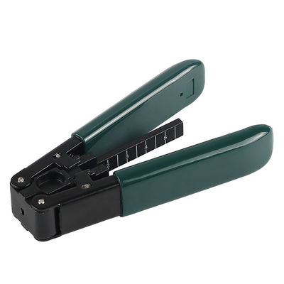 Upc Apc FTTH 2*3mm Fiber Optic Stripping Tool Steel Carbon Steel Green