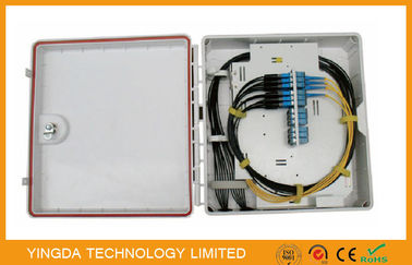 24 Core Fiber Optic Distribution Box Cabinet , 12 Port Outdoor Cable Termination Box