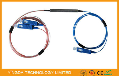 1 x 2 Pon Fiber Optic Plc Splitter Coupler, Fused Fbt Coupler 1310nm 1550nm Dual Window 50% / 50%