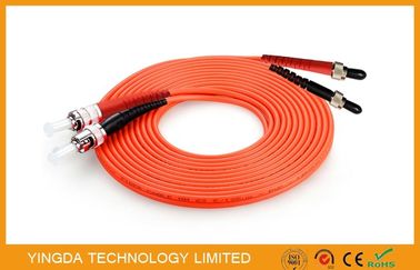 SMA905 ST / UPC Multimode Fiber Optic Patch Cord , Mm Duplex Fiber Optic Jumper