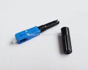 Quick Assembly Connector SC , Field Installation Connector Blue For CATV / LAN Network