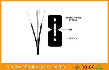 Buy Indoor Bow - type 4 Core fiber Optical FTTH Drop Cable Figure - 8  GJXFH 2km / Drum online manufacture