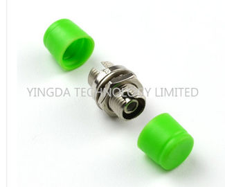 Zinc Alloy FC Fiber Optic Adapter FC / APC Copper Coupler Green