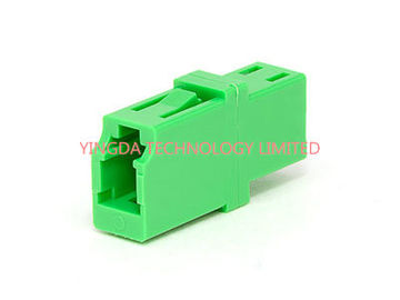 LC / APC Simplex Green Single Mode Fiber Optic Adapter 1310nm , LC Fiber Coupler