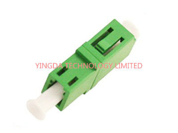 LC / APC Simplex Green Single Mode Fiber Optic Adapter 1310nm , LC Fiber Coupler