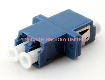 PBT Fiber Optic Adapter LC Duplex SC Footprint Type Blue Single Mode High Density