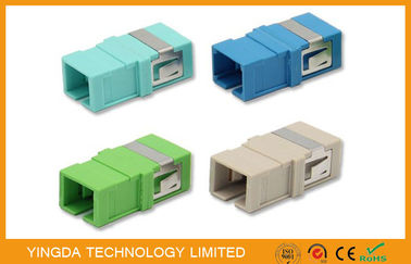 Buy SC SM MM Singlemode Fiber Optic Adapter W / O Flange  No Flange online manufacture