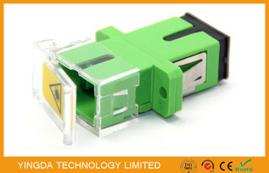 Buy SC Fiber Optic Shutter Adapter With Transparent Plastic , Pathcord Assembly online manufacture