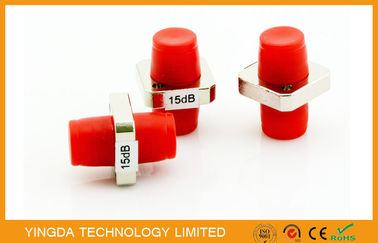 Buy FC SC ST Metal Adapter Type Fiber Optic Attenuator FC / PC , 15dB Attenuator online manufacture