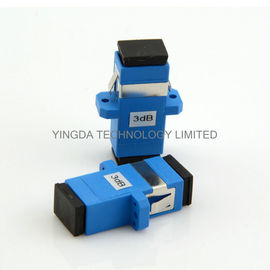 Plastic PBT Fixed  Fiber Optic Attenuator SC / UPC 3dB 5dB 10dB , SC 15dB Attenautor