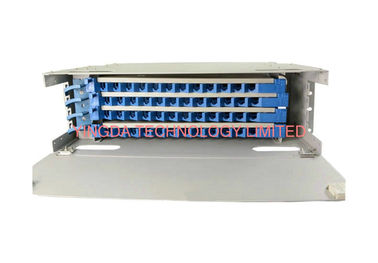 48 Cores Fiber Optic Patch Panel Cabinet Welding Tray 4 x 12F Rack Mounting