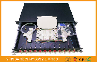 Buy 12 Port FC Fiber optic Patch Panel rack mount , 12 Fibers FC SM SX ODF Patch Panel online manufacture