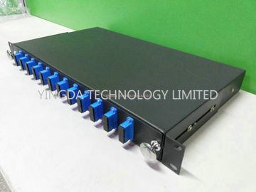 IP58 1U 19” Sliding Out wall mount Fiber Optic Patch Panel Indoor / Cable Tray