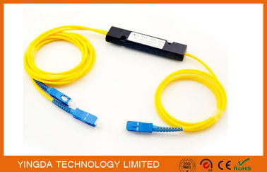 Buy Compact Fiber Optic PLC Splitter 1x2 Cassette Module , Fused Welding FTB Coupler online manufacture
