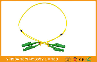 CATV & CCTV FTTH 100% Test APC Optical Fiber Jumper , E2000 Patch Cord