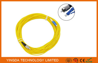 LC to FC Singlemode Simplex Fiber Optic Patch Cord ,  20 Meters LSZH Fiber Patch Cable