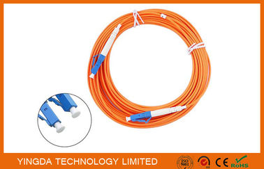 Fiber Optic Mulitmode fiber Patch MM62.5 / 125um OM1 PVC 2.4mm , Fiber Jumper Cables