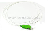 SC APC Fiber Connector OS1 OS2 9/125um 1.5 Mtrs White LSZH Simplex Optical Cable