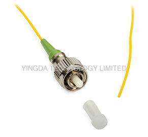 Pigtail OS1 FC APC Simplex SM 0.9mm 3Meter Fiber Optic Cable Yellow