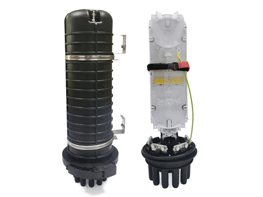 Buy 96 Cores Dome IP68 1 Oval + 8 Round Fiber Optic Splice Cable Closure Heat Shrinkable Seal online manufacture