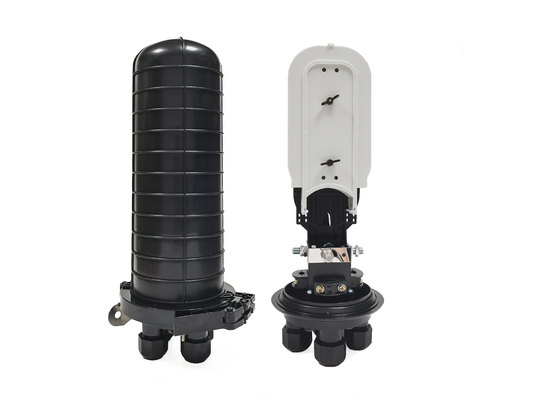 Buy 4 Ports PC 96 Fiber Optic Cable Splice Closure Pole Wall Mount Dome Mechanical online manufacture