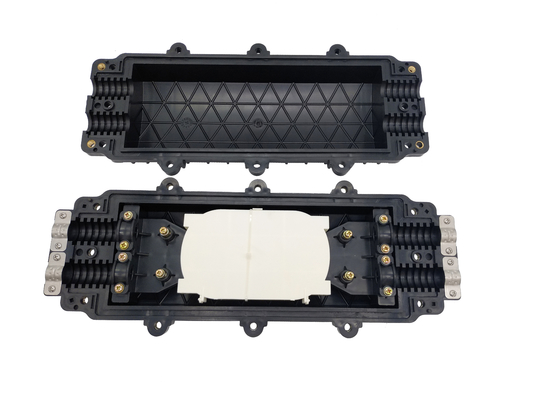 ABS Inline Fiber Optic Splice Closure 144 Cores 2In 2Out Buried Aerial Manhole Enclosure