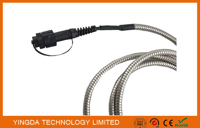 IP67 LTE FTTA Outdoor Rugged LC Fiber Optic Patch Cord Duplex ODVA 2 Core