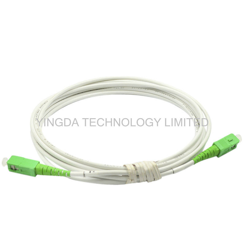 SC / APC - SC / APC Indoor Fiber Optic Patch Cord GJXFH G657A2 LSZH