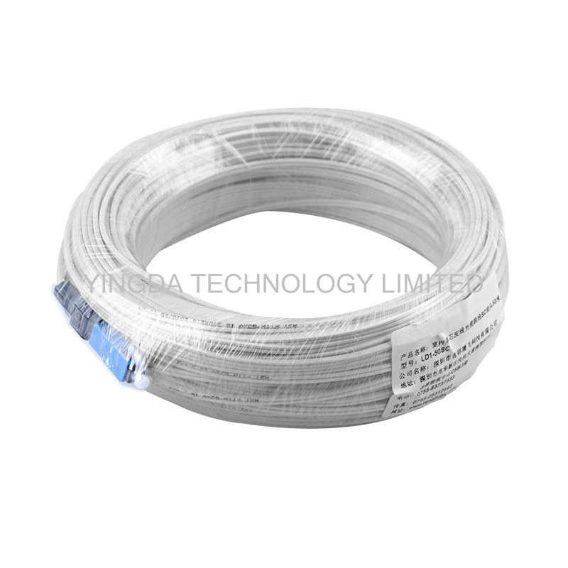 White Fibre Optic Patch Leads With FIC Fast Connector SC Simplex SM 200M IL<0.3dB