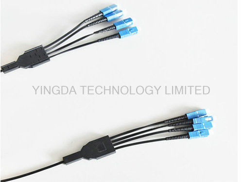 SC / UPC FTTH Fiber Optic Patch Cord Self Supporting Drop Cable Fanout Kits