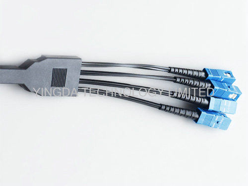 SC / UPC FTTH Fiber Optic Patch Cord Self Supporting Drop Cable Fanout Kits