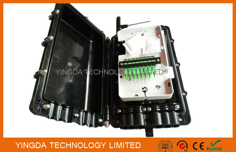 Aerial Fiber Optic Cable Joint Box 1 x 2 Bare PLC Splitter For Bunchy Fibers 8 Cores