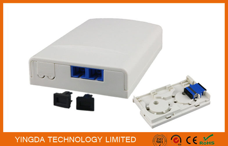 Duplex Sc Apc Adapter Ftth Socket Panel Wall Outlet Box Plastic