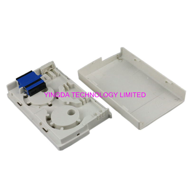 Duplex SC/APC Adapter FTTH Socket Panel Wall Outlet Box Plastic ABS