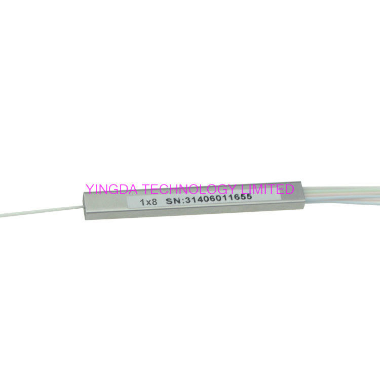 1:8 Fiber Pon Splitter Steel Tube Blockless Mini Module 900um,1x8 Optical splitter 1Meter
