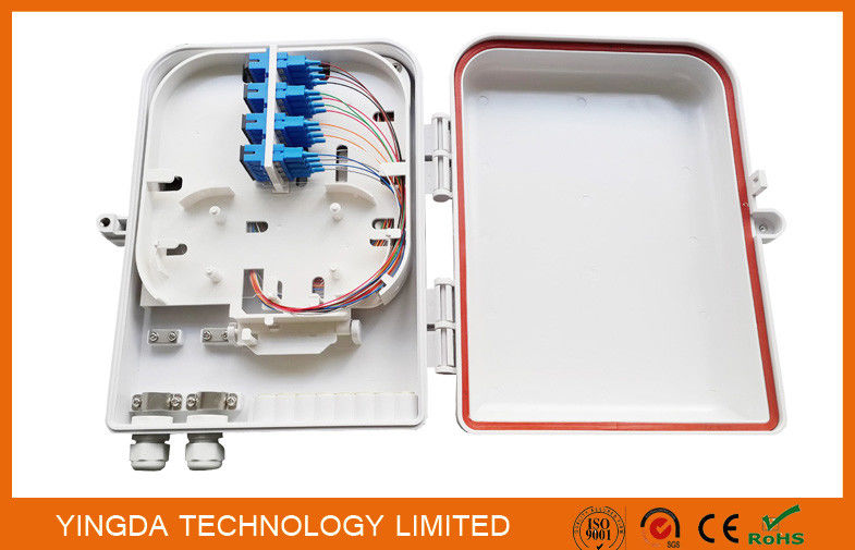 IP65 Waterproof Fiber Optic Splice Box for FTTH PLC Splitter and SC Connectors Pole Mounted
