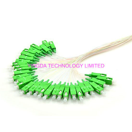 FTTx Mini Fiber Optic PLC Splitter 1x32 SC/APC 1Mts Green SMF IEC ROHS Telcordia Standard