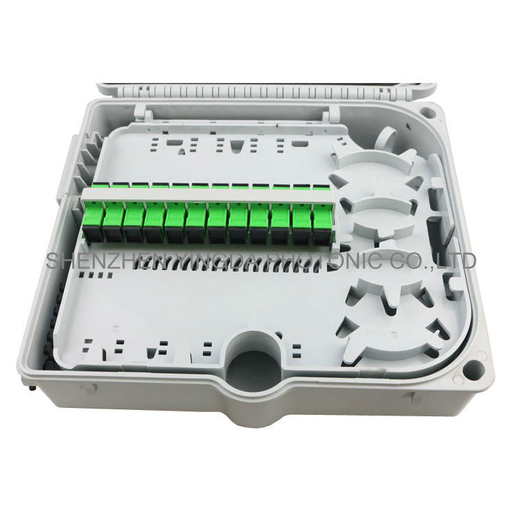 12 Cores 8 Cores FTTH Fiber Optic Termination Box / Distribution Box IP65 PLC Spiltter Distribution Box