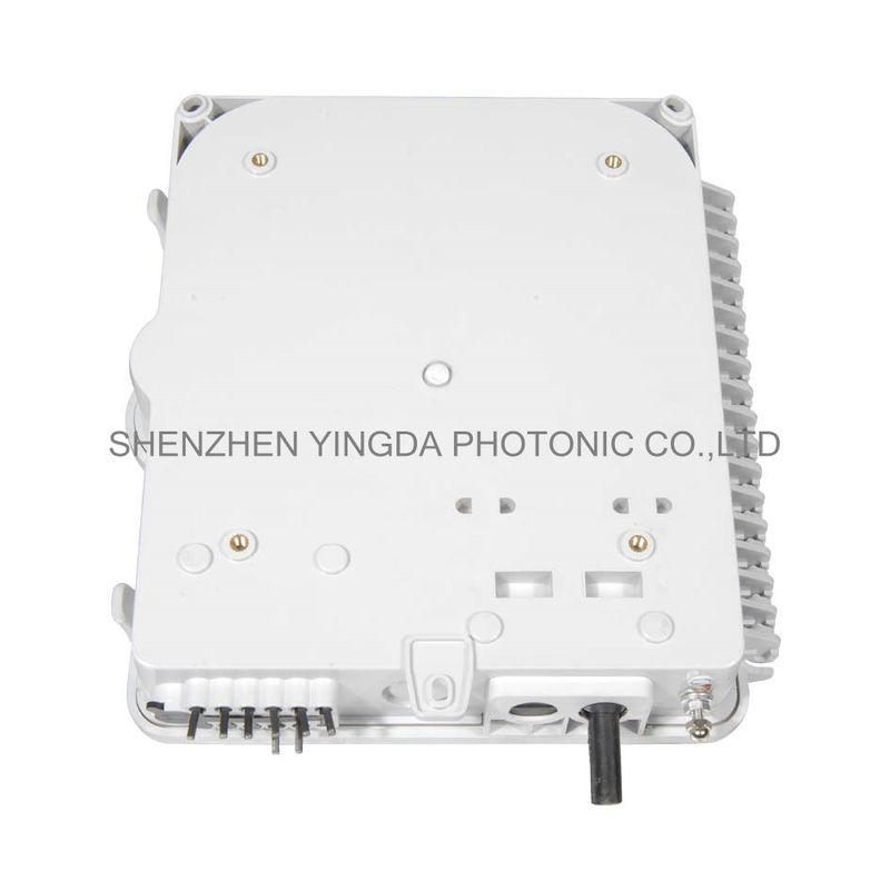 White Plastic 12 Ports Fiber Optic Termination Box ,12 Core SC Pole Mount Splitter Box Waterproof