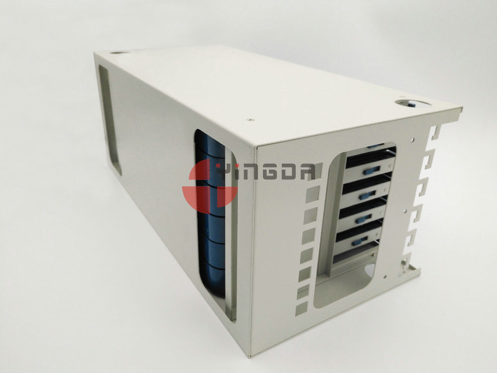 Fiber Management Unit for 19 Inch 72 Port ODF 4U Metal White 1.2mm With Trays