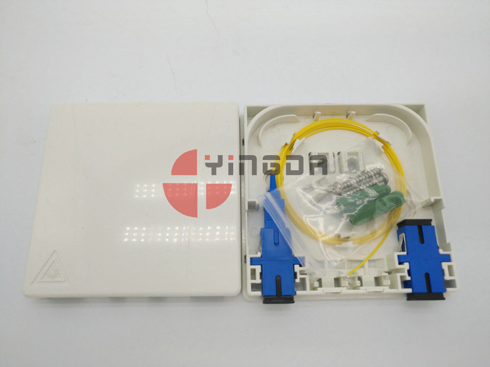 2 Port Fiber Optic Termination Box With SC/APC fiber optic junction box
