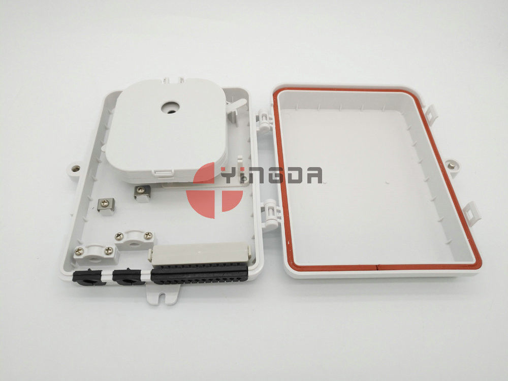 24 Ports FTTH Drop Cable Fiber Optic Termination Box for Distribution Feeder Cable Wall Mount