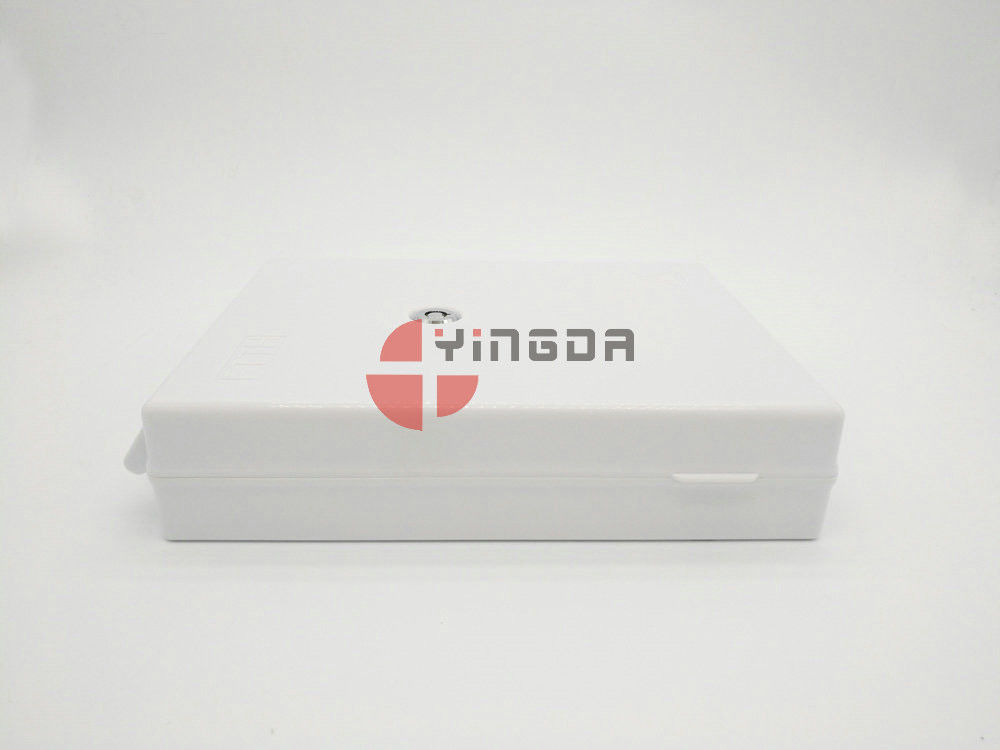 Optical Terminal Box OTB White ABS Plastic Indoor Wall Mount 24 Fibers Distribution Splice Box