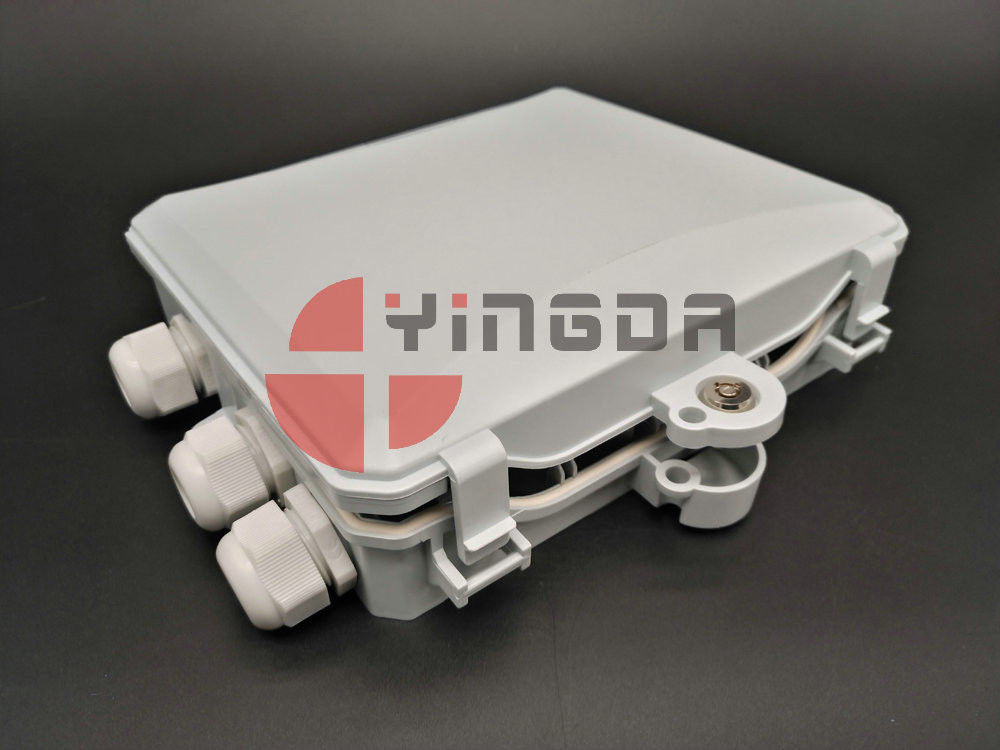 Fiber Optic LGX Module PLC Splitter Box , Pole Mount and Wall Mount 12 Fibers FAT