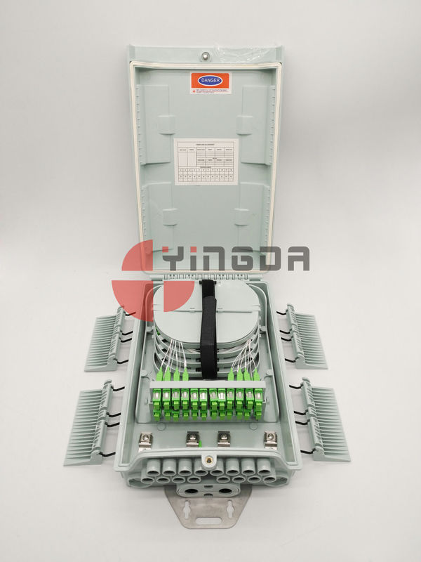 96 Cores Fiber Optic Splice Closure with 1x16 SC/APC PLC Splitter , Outdoor Splitter Box 16 Ports