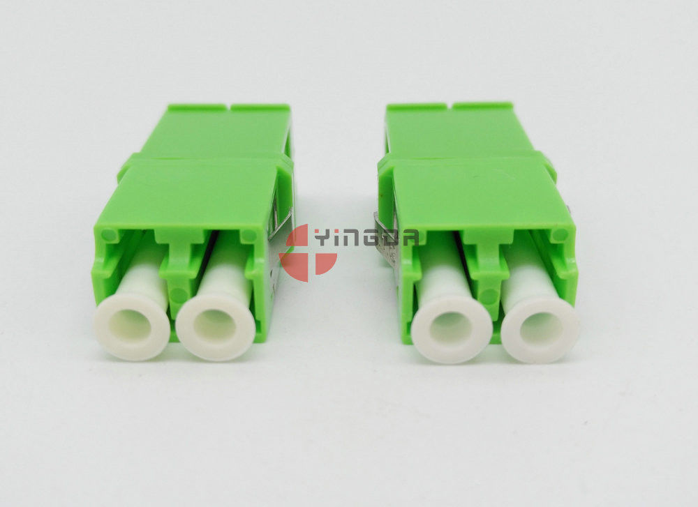 Single-mode Simplex Fiber Optic Adapter LC/APC, Green LC Fiber Optic Coupler