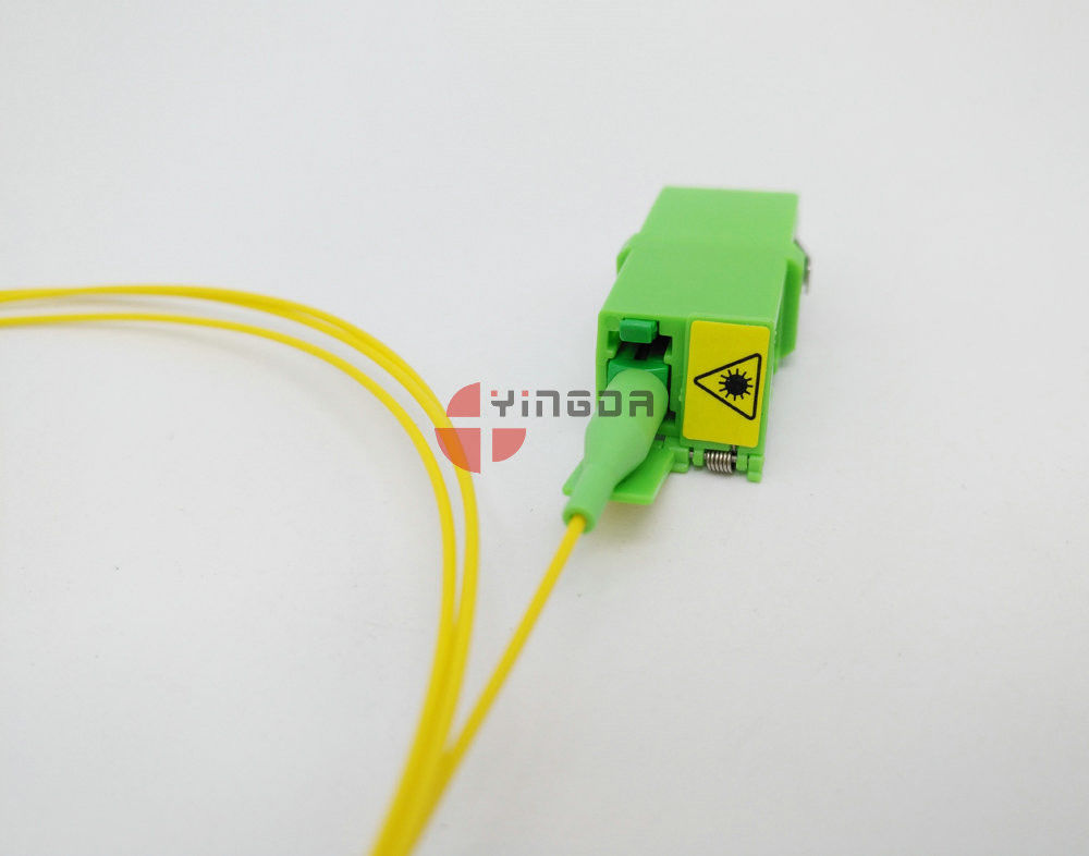 Single-mode Simplex Fiber Optic Adapter LC/APC, Green LC Fiber Optic Coupler