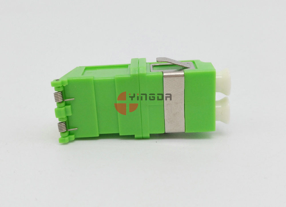 Single-mode Simplex Fiber Optic Adapter LC/APC, Green LC Fiber Optic Coupler