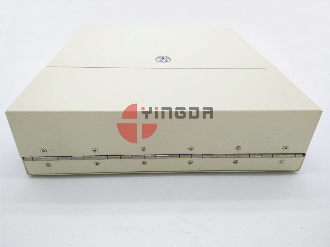 Wall Mounted 24 Cores Optical Distribution Box Completed SC Couplers Pigtails Cold Rolled Steel